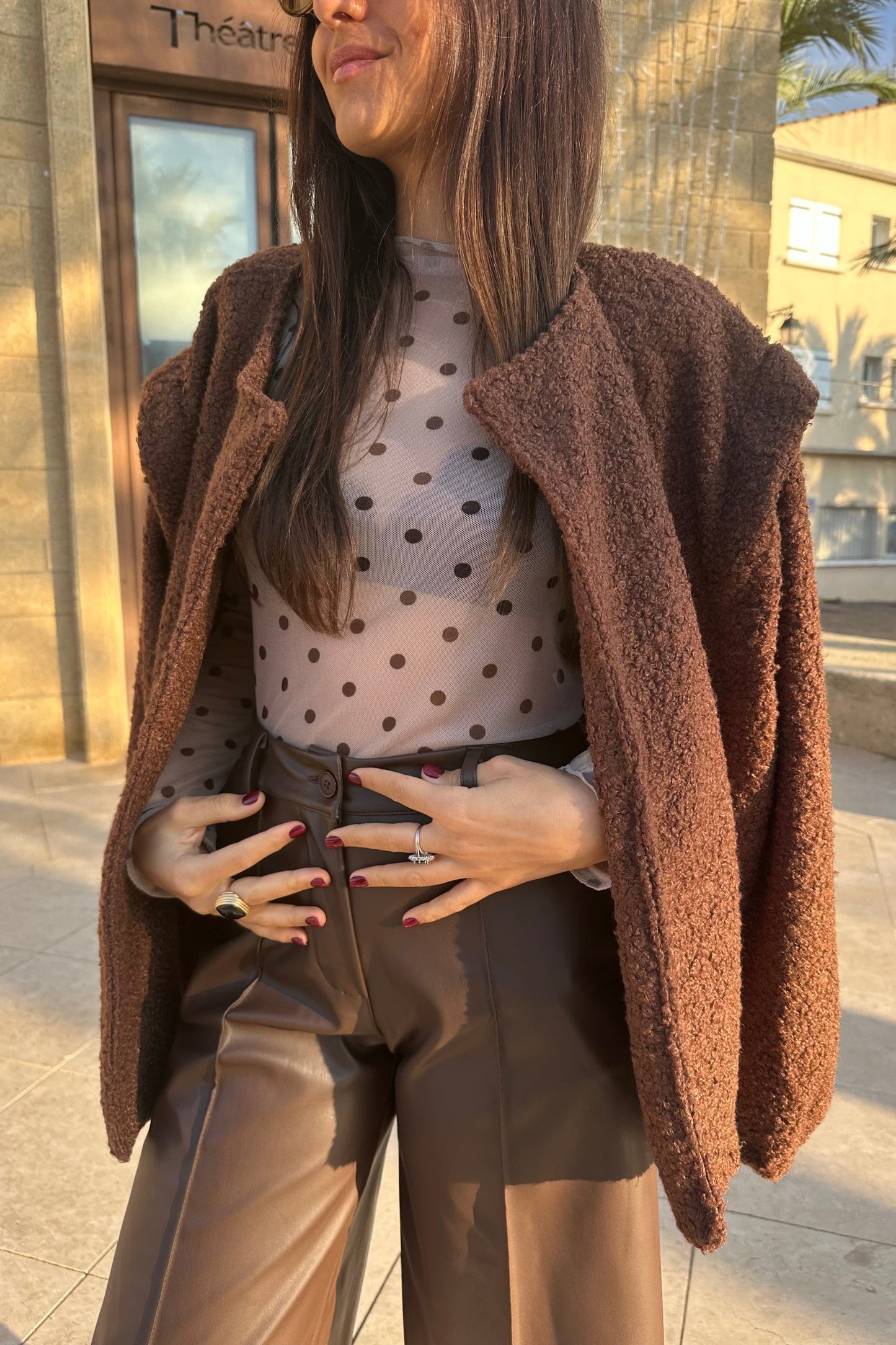 Veste AIMIE chocolat