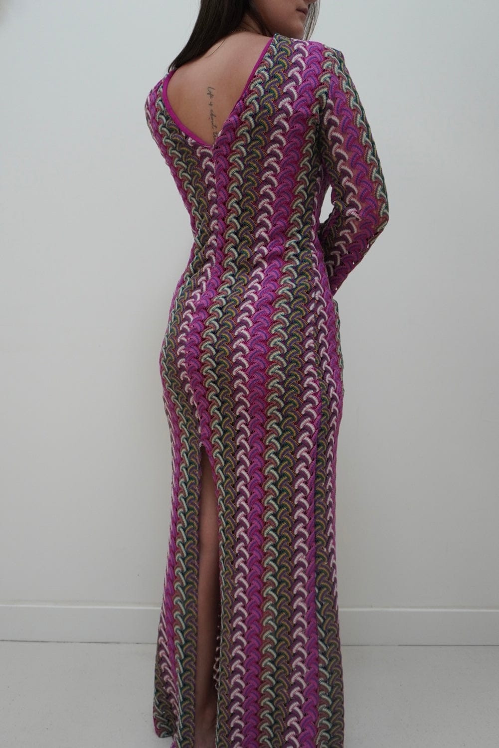 Robe en crochet SAINT TROPEZ violette