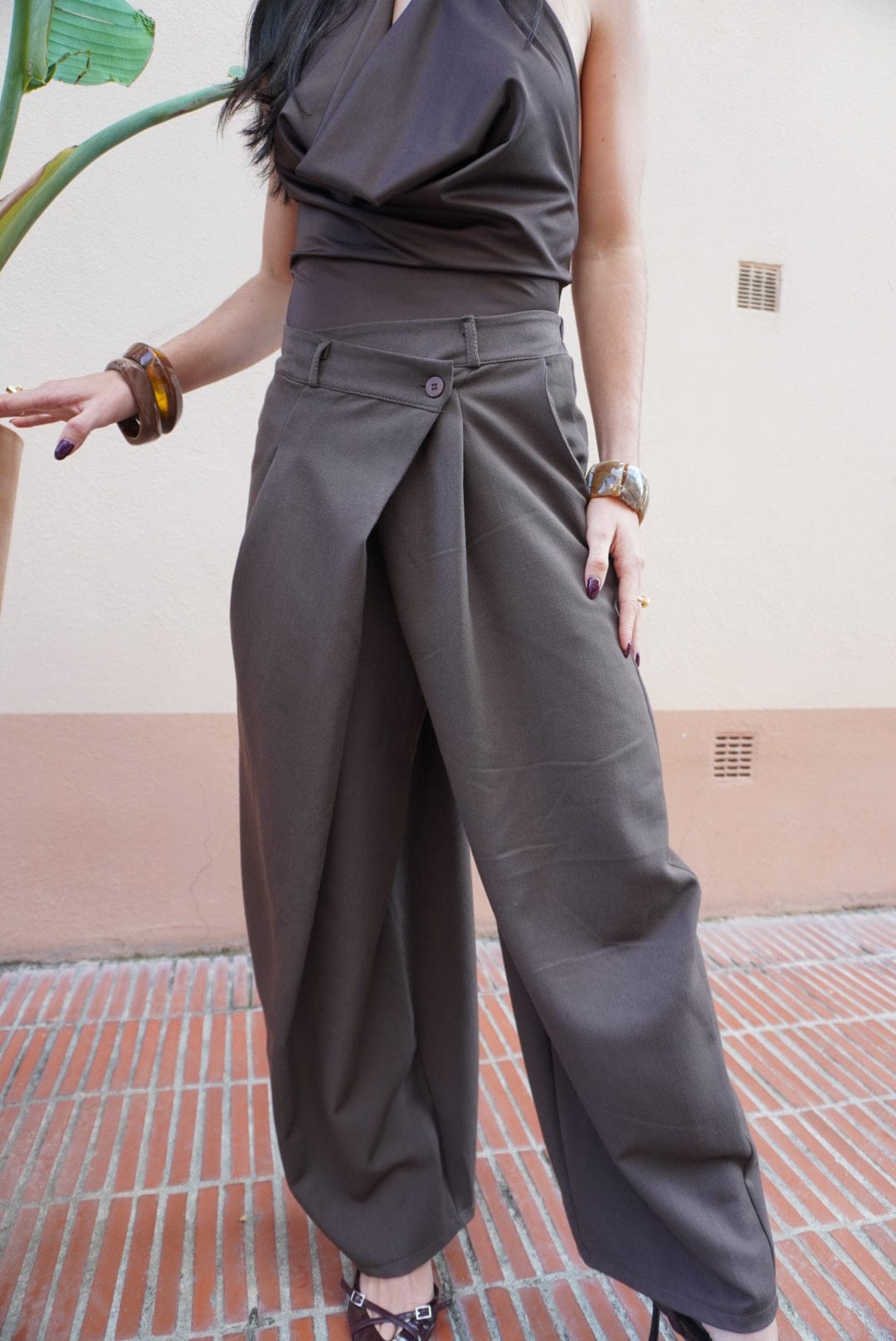 Pantalon ALICIA chocolat