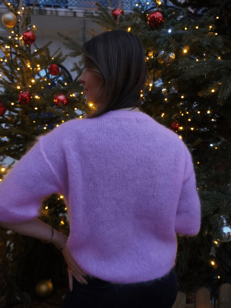 Pull mohair rose pale ELSA