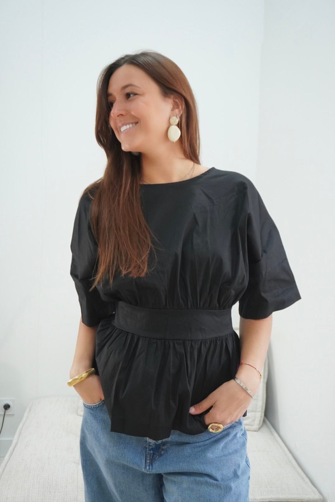 Blouse noire MADIE