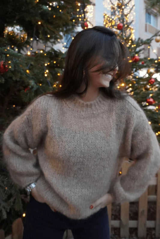 Pull mohair camel KLARA