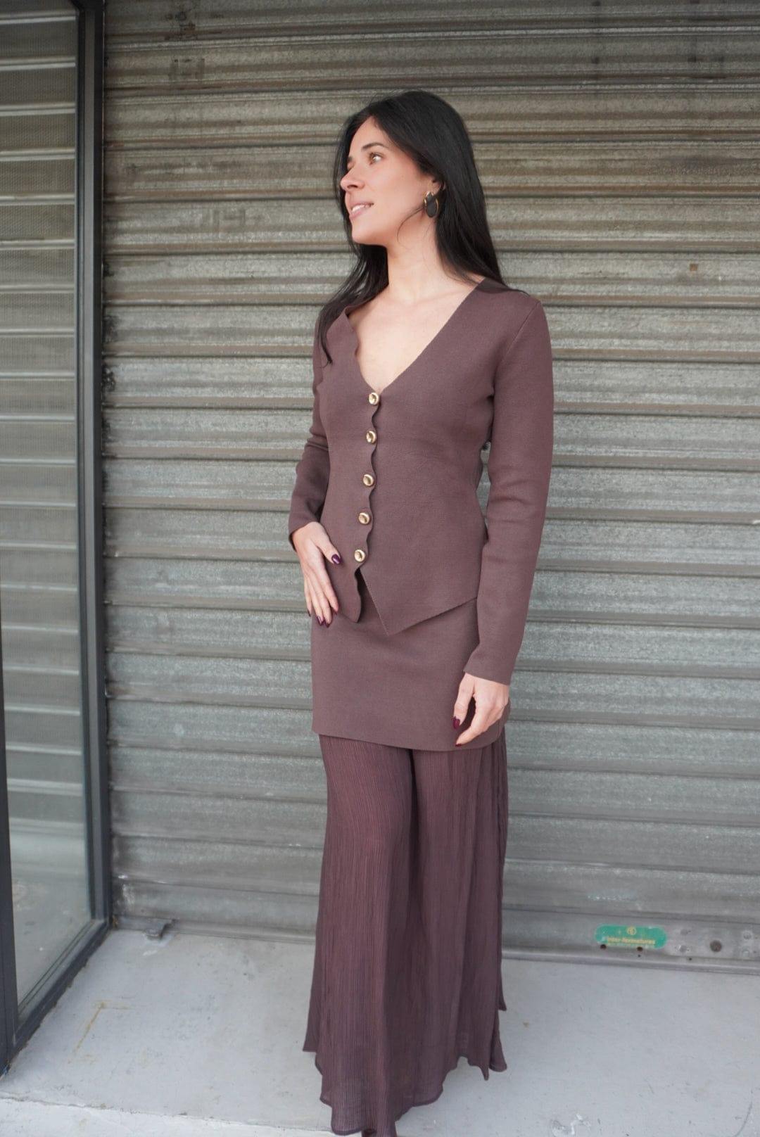 Top CHARLOTTE marron