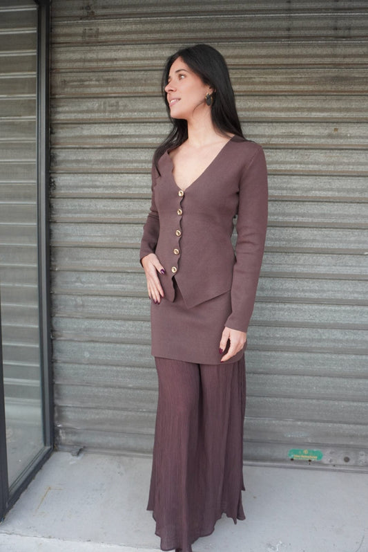 Top CHARLOTTE marron