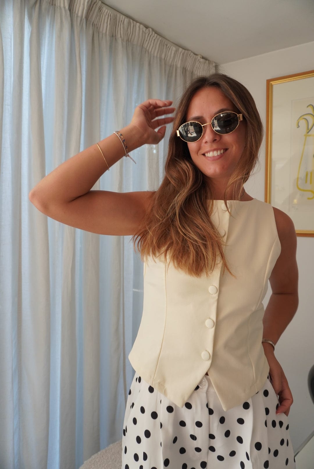 Top RITA écru