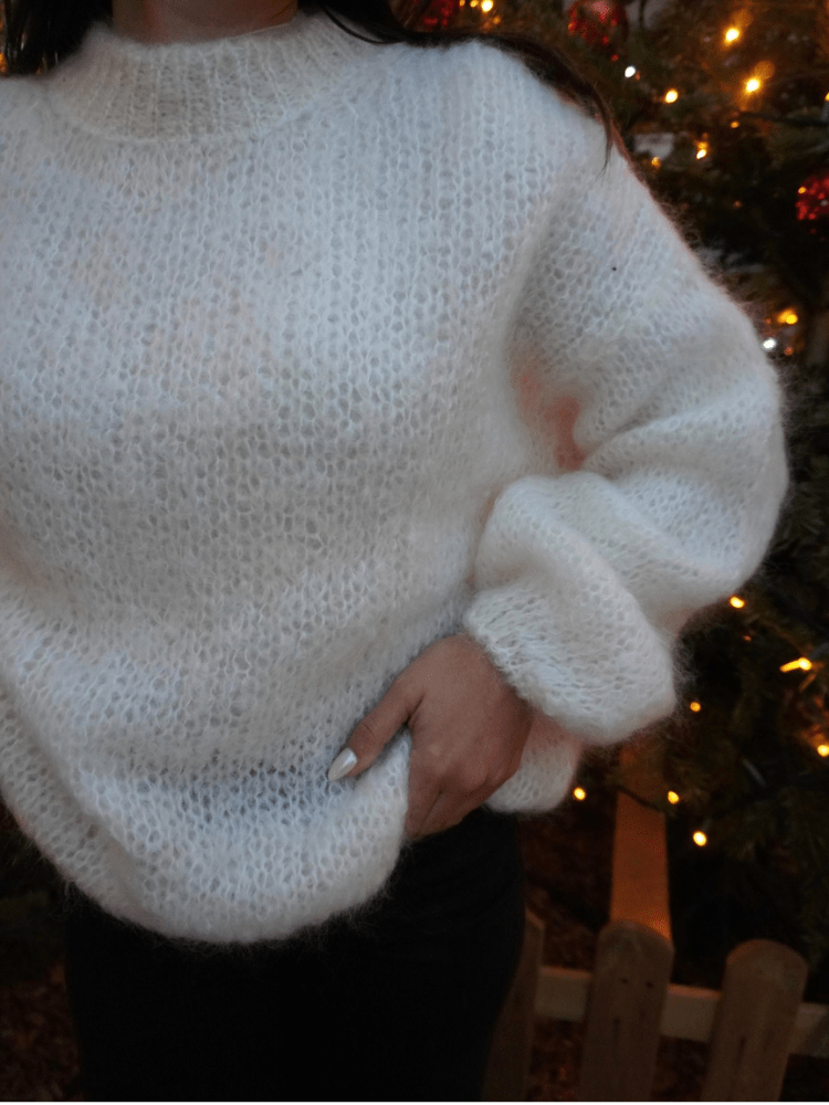 Pull mohair blanc KLARA