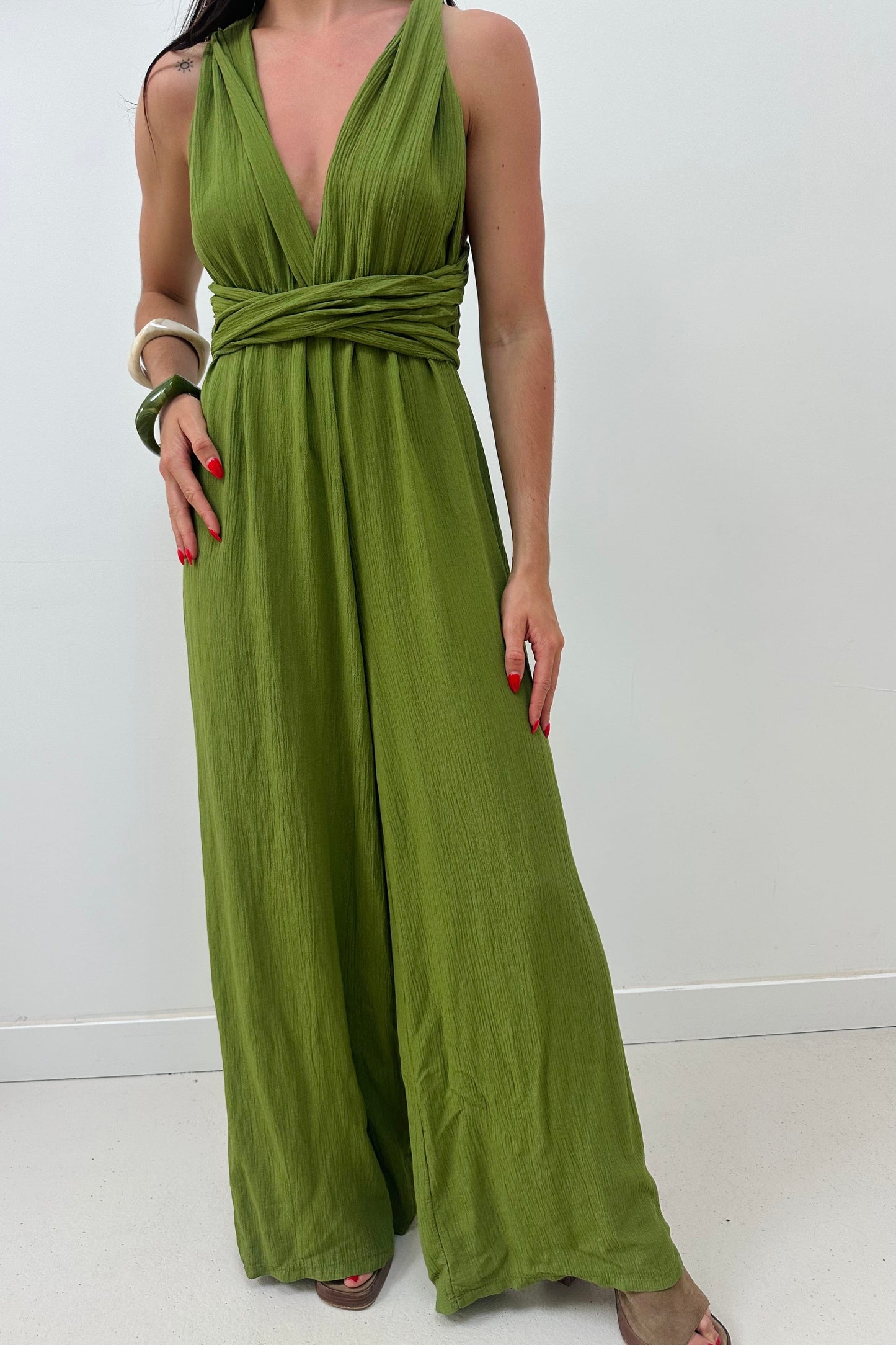 Combinaison STELLA vert olive