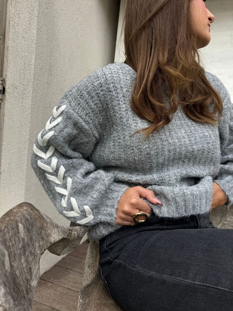 Pull gris ELENA