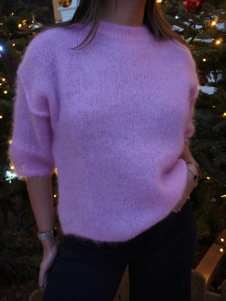 Pull mohair rose pale ELSA