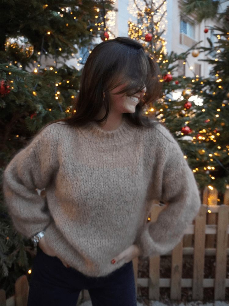 Pull mohair camel KLARA