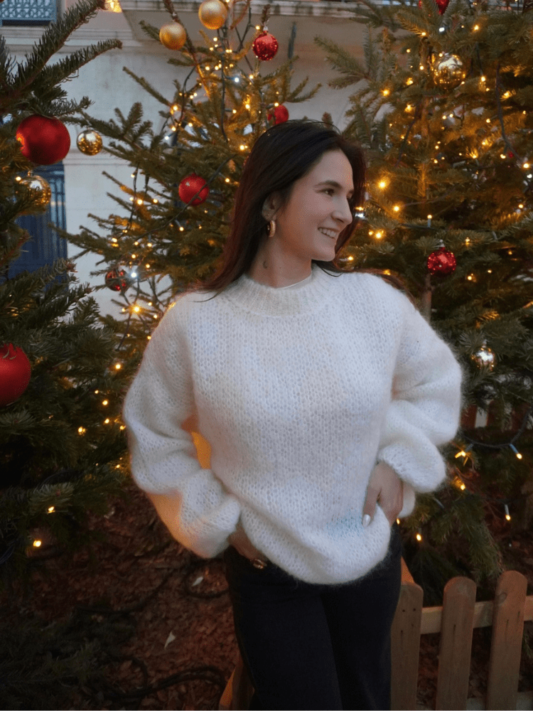 Pull mohair blanc KLARA