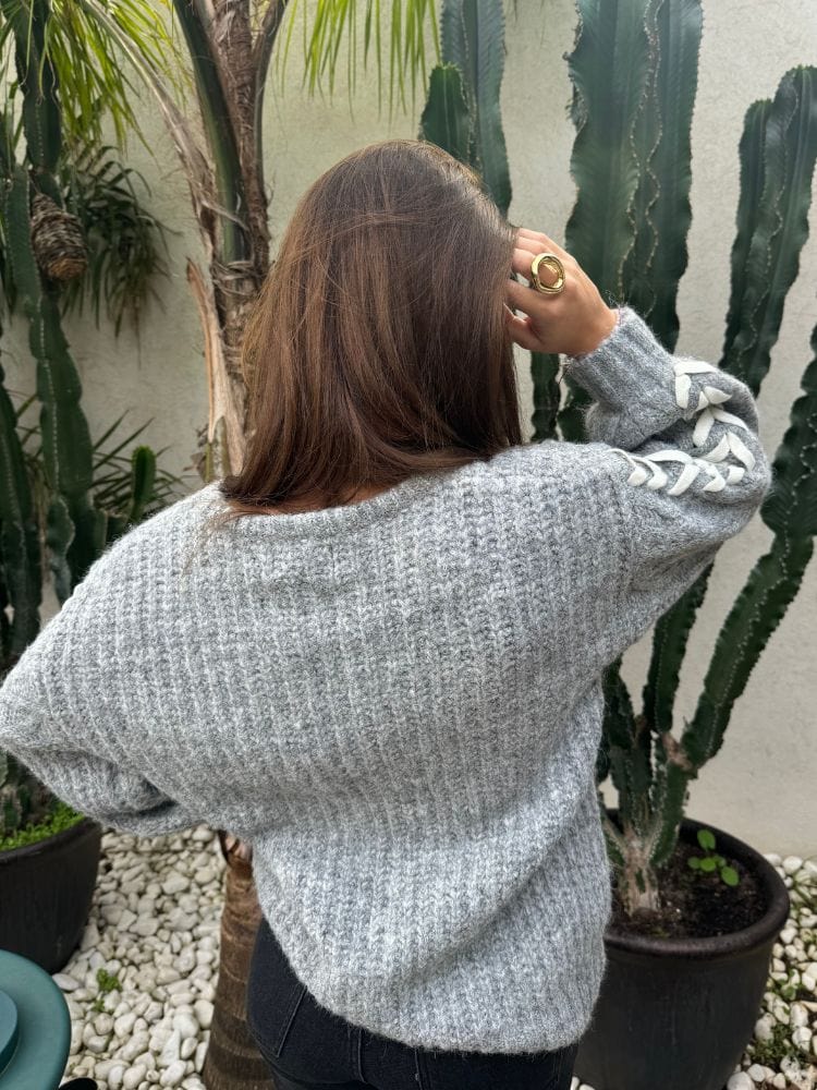 Pull gris ELENA