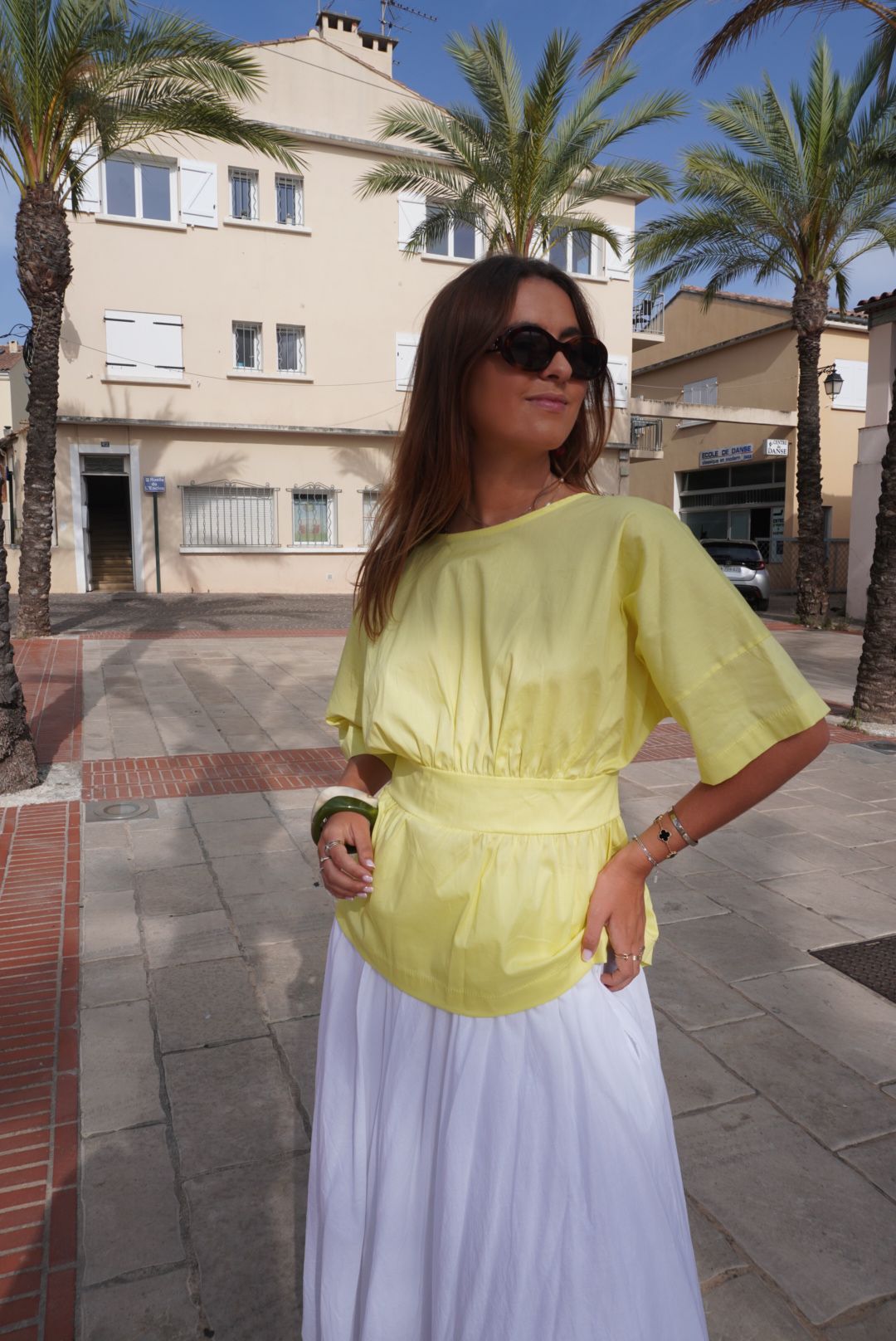Blouse jaune MADIE