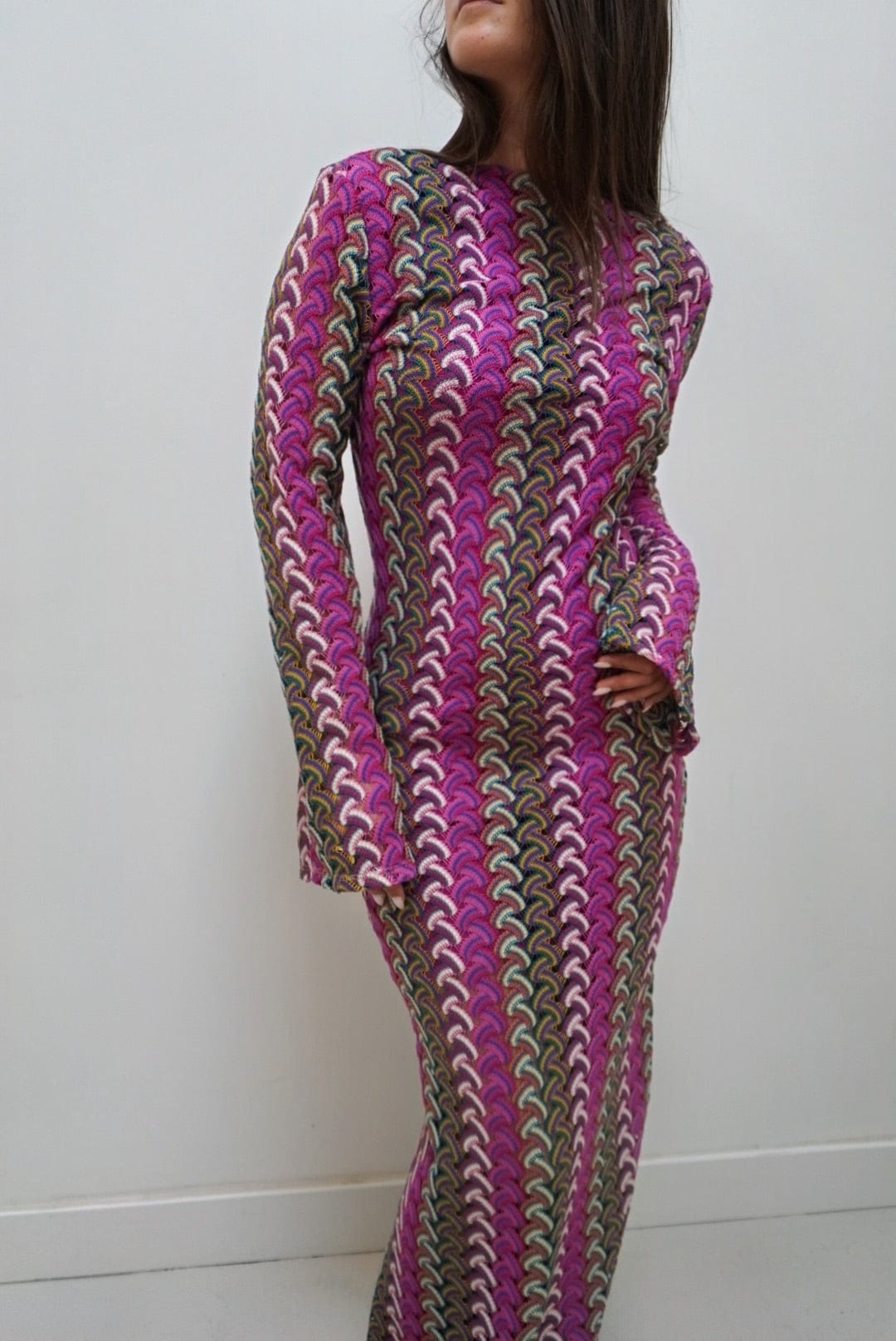 Robe en crochet SAINT TROPEZ violette