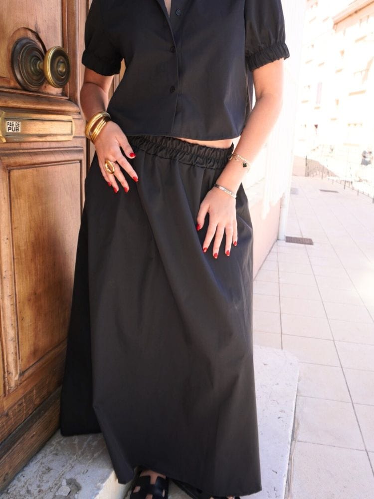 Jupe maxi noire JULIETTE