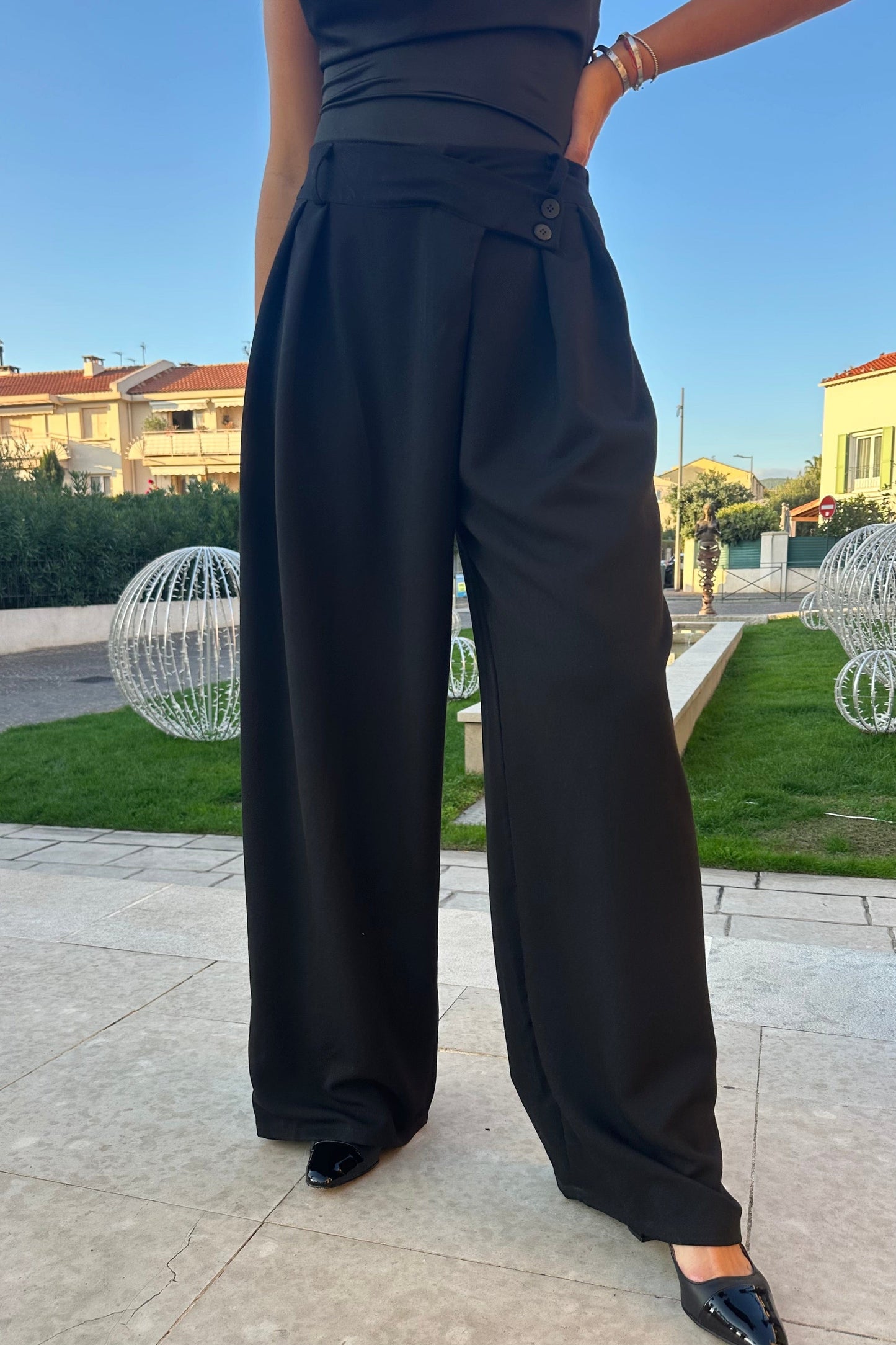 Pantalon tall ALICE noir