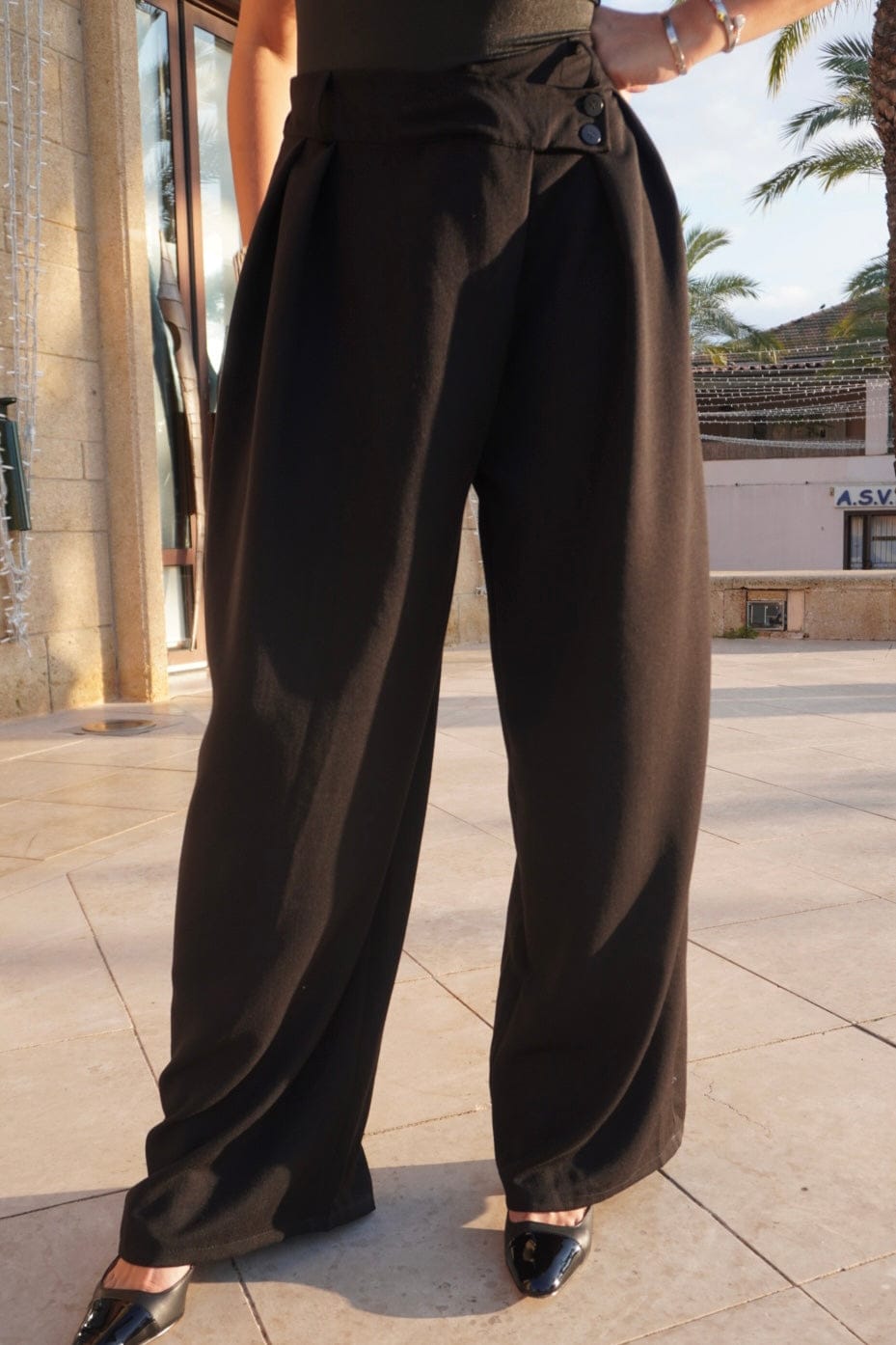 Pantalon tall ALICE noir