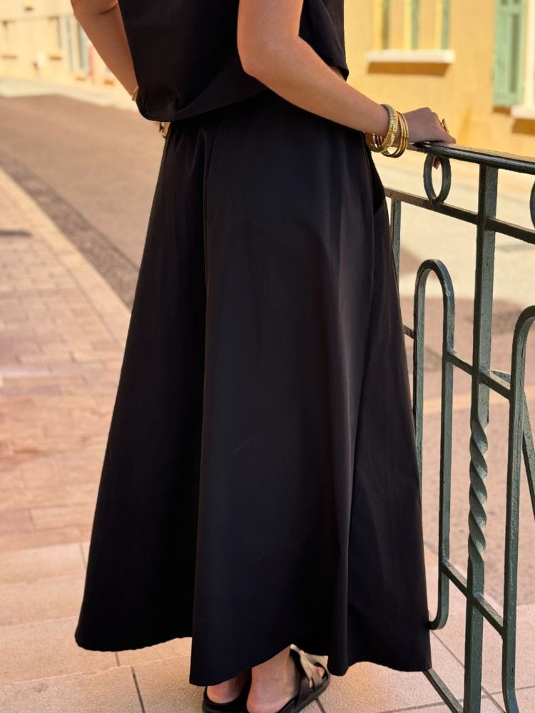 Jupe maxi noire JULIETTE