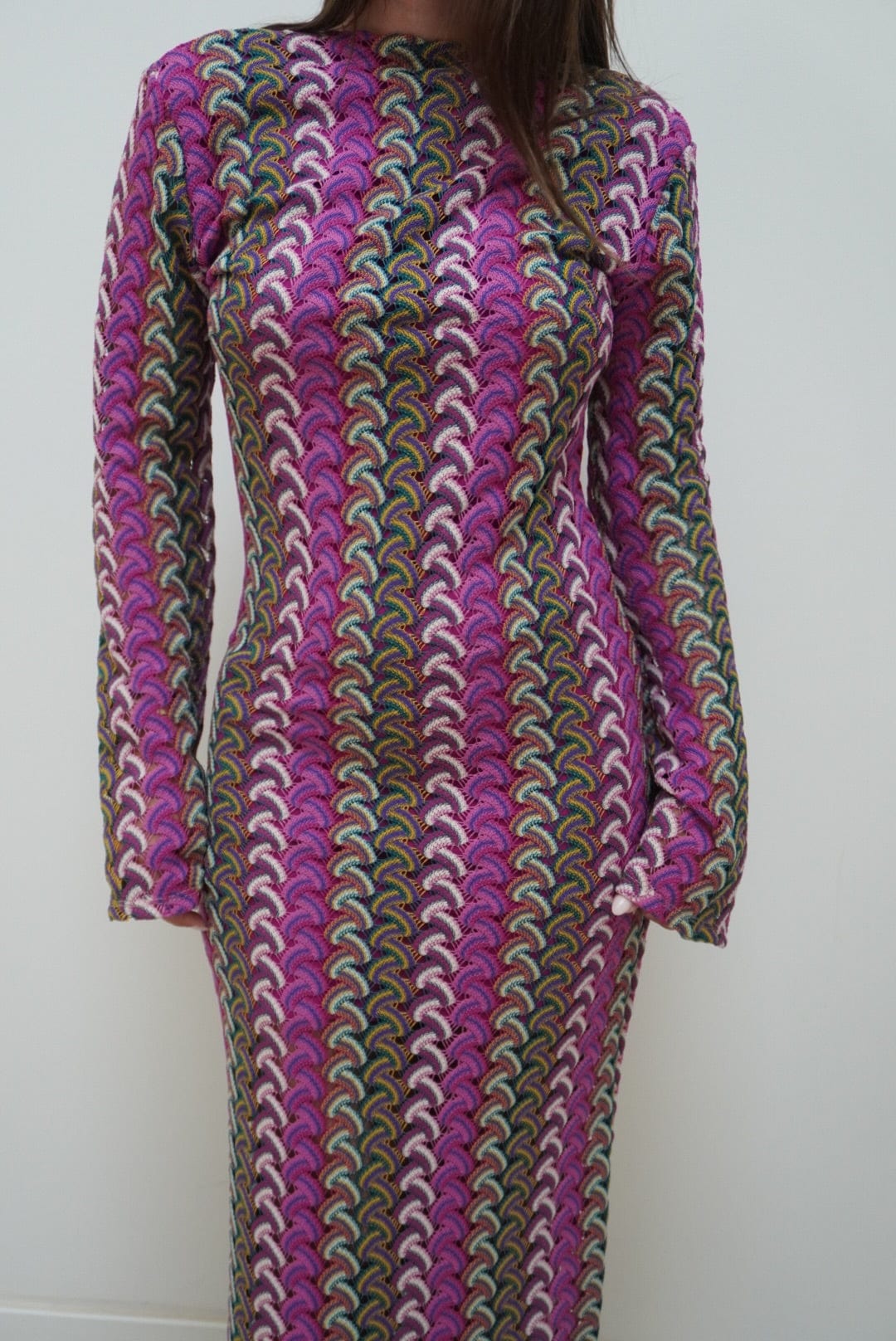 Robe en crochet SAINT TROPEZ violette