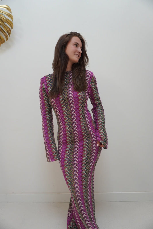 Robe en crochet SAINT TROPEZ violette