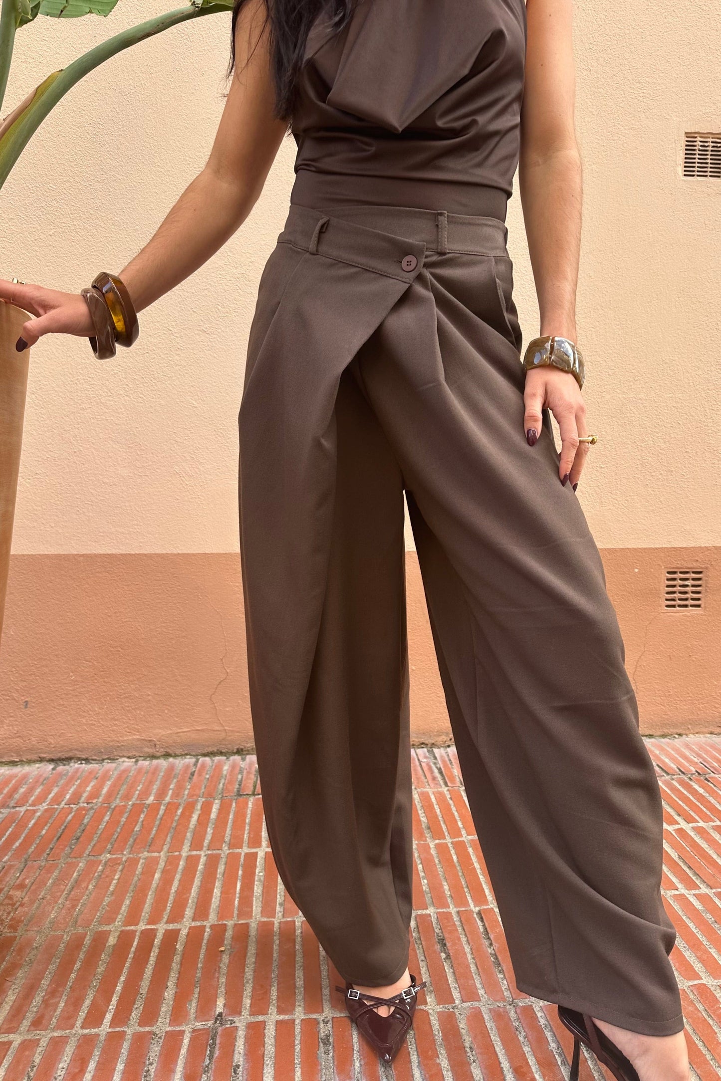 Pantalon ALICIA chocolat