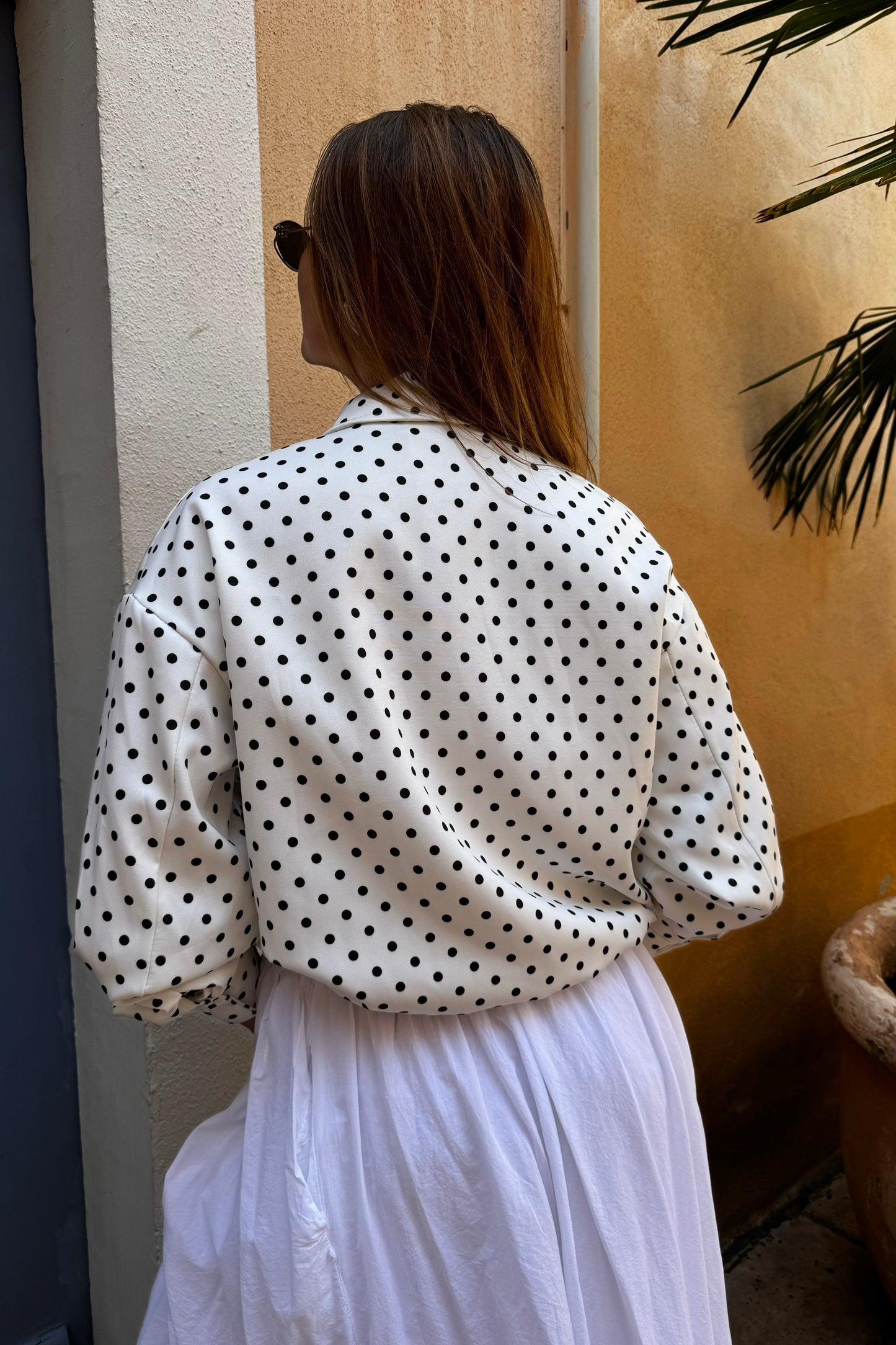 Veste ALBA blanche et noire