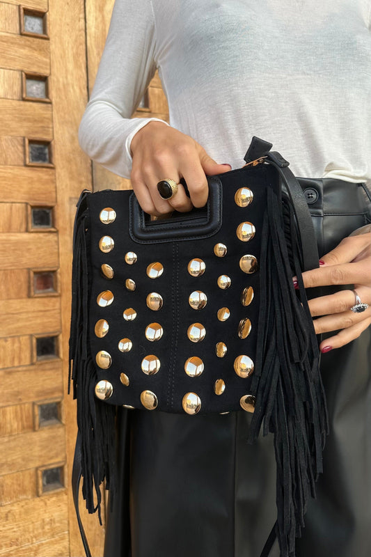 Sac franges et clous ANAK noir