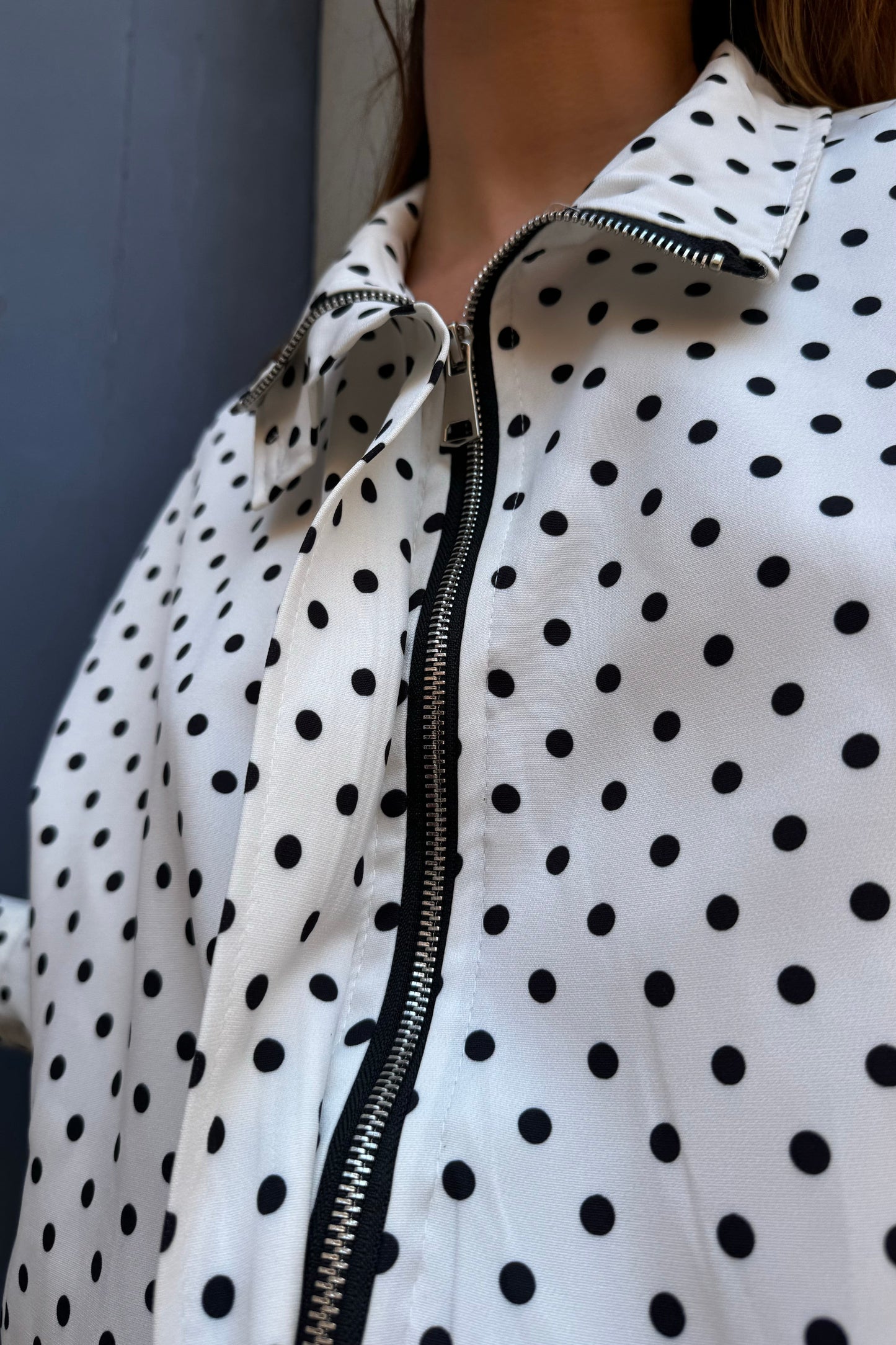 Veste ALBA blanche et noire