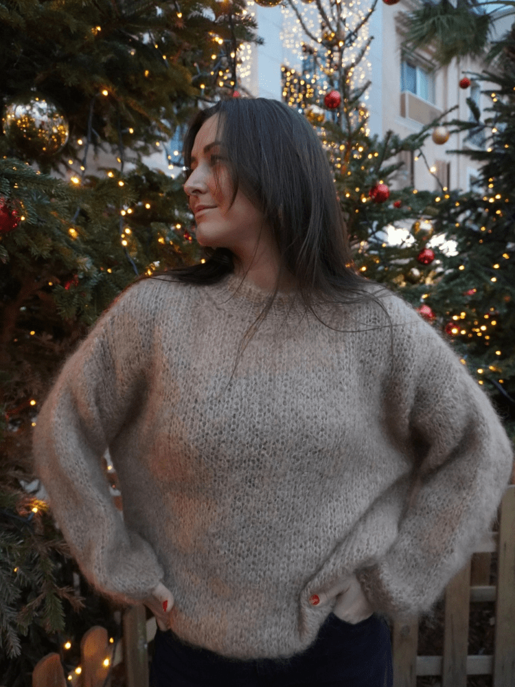 Pull mohair camel KLARA