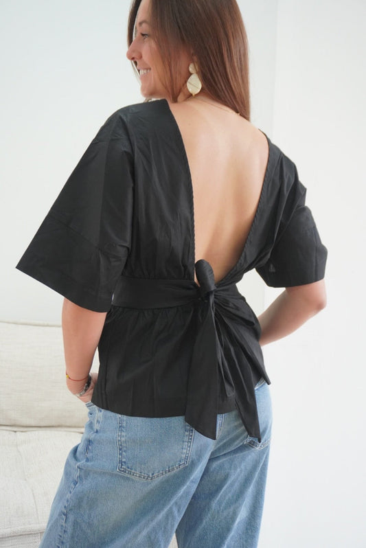 Blouse noire MADIE