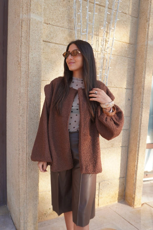 Veste AIMIE chocolat