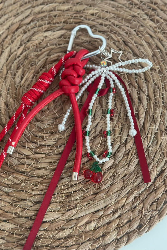 Porte clé NONA noeud perlé