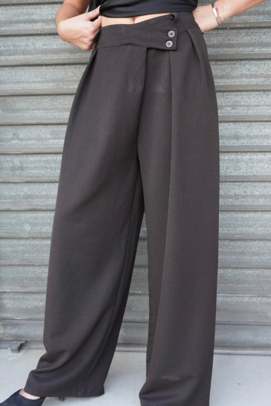 Pantalon tall ALICE chocolat