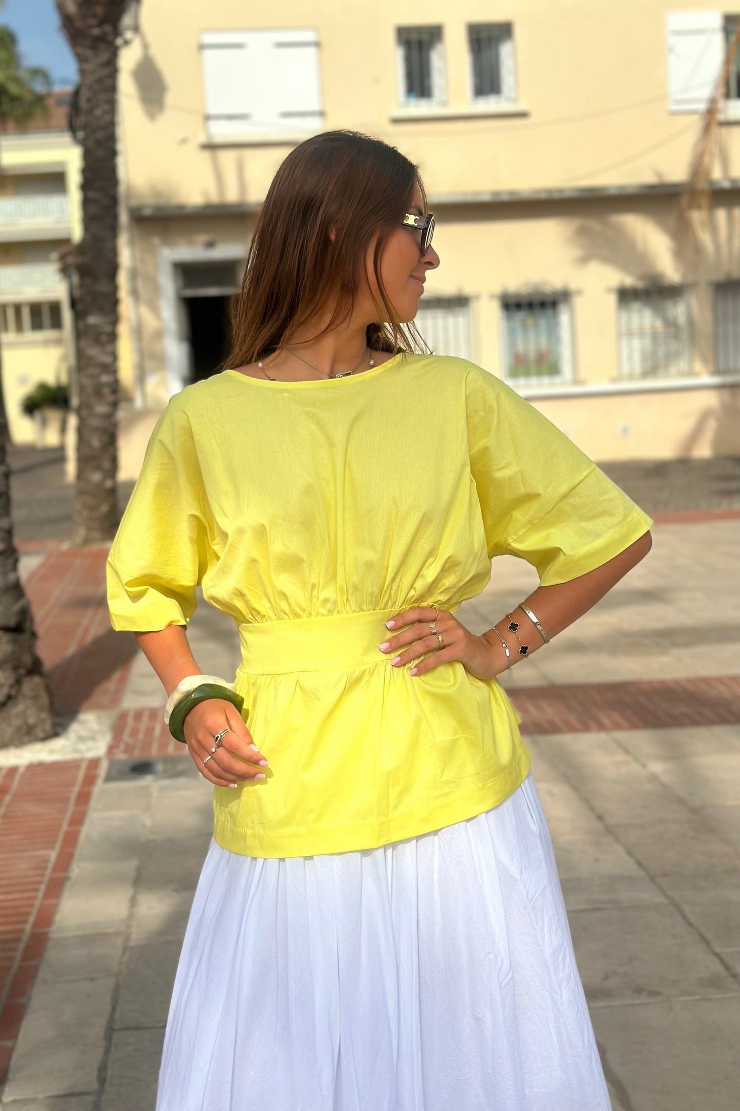Blouse jaune MADIE