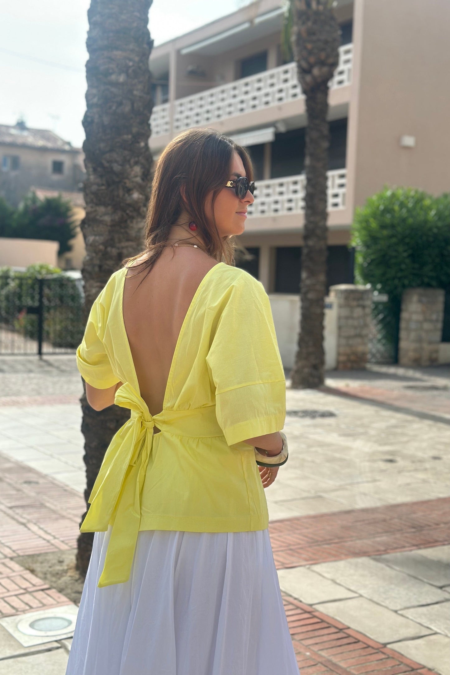 Blouse jaune MADIE